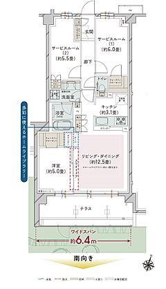 オーベル大宮プレイス 間取り Ft