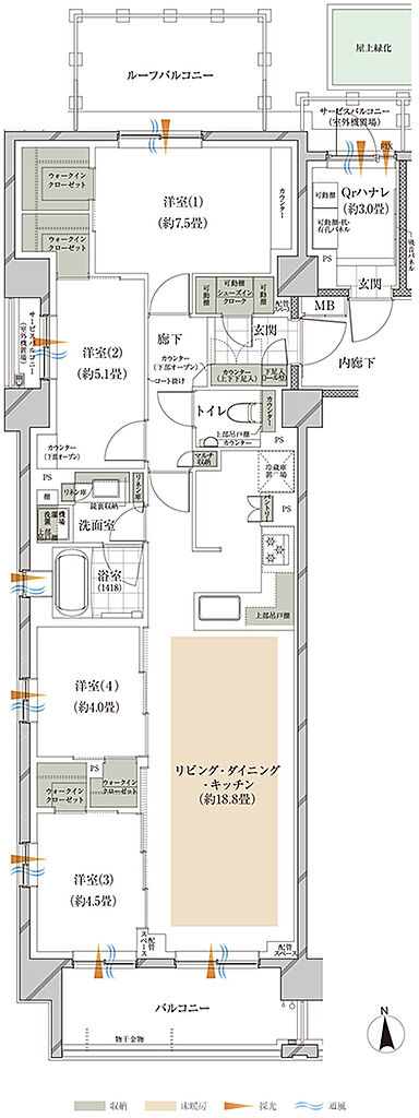 オーベルアーバンツ東武練馬 間取り Qr