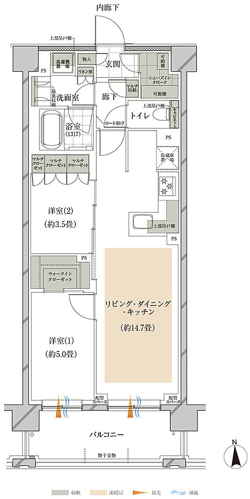 オーベルアーバンツ東武練馬 間取り D