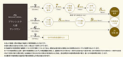 ブランシエラ大浦サンリヤン アクセス図