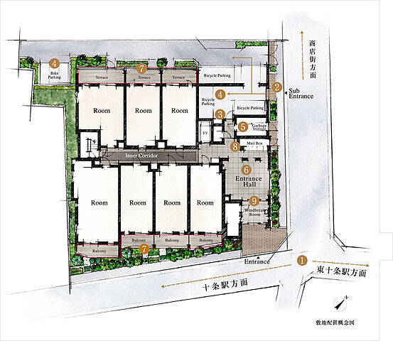 グローベル十条 ザ・レジデンス 共用部