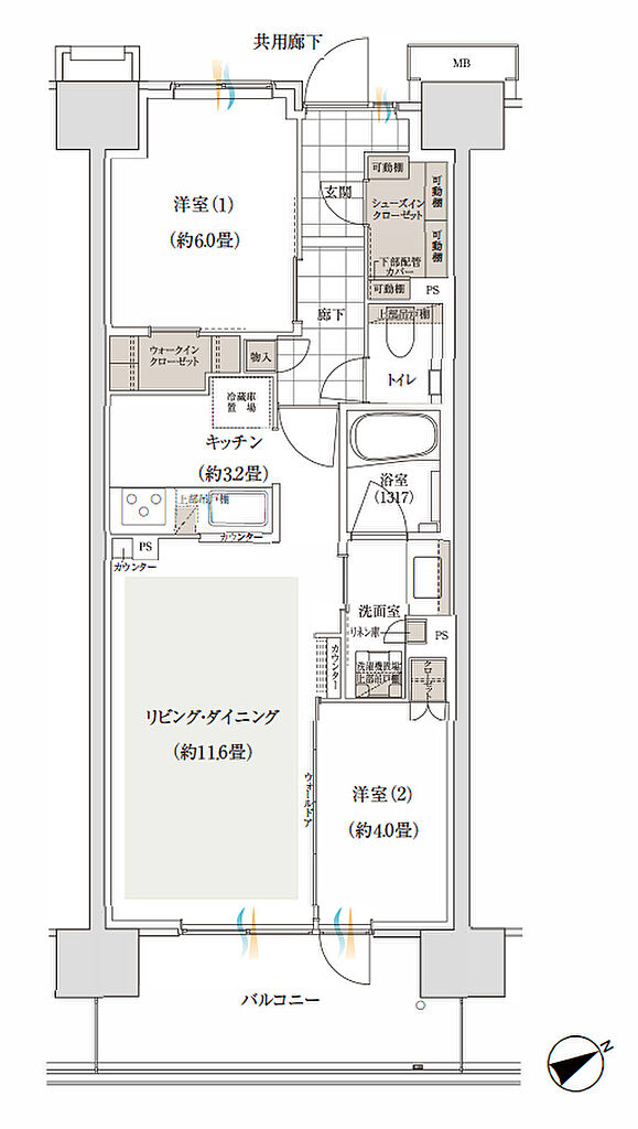 バウス加賀 間取り C5