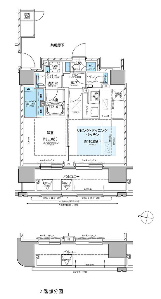 レ・ジェイド札幌大通ザ・タワー 間取り C