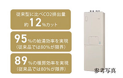 省エネ型給湯暖房機「エコジョーズ」※3