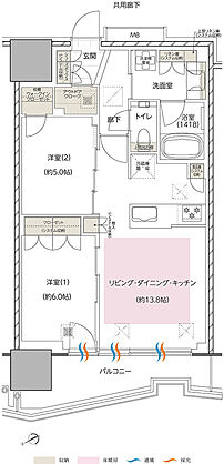 エスコンフィールドタワー 間取り H
