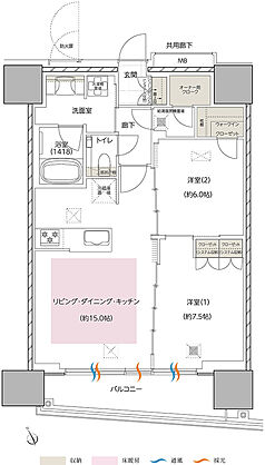 エスコンフィールドタワー 間取り R