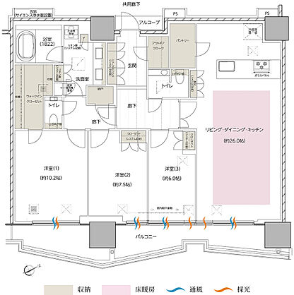 エスコンフィールドタワー 間取り PC