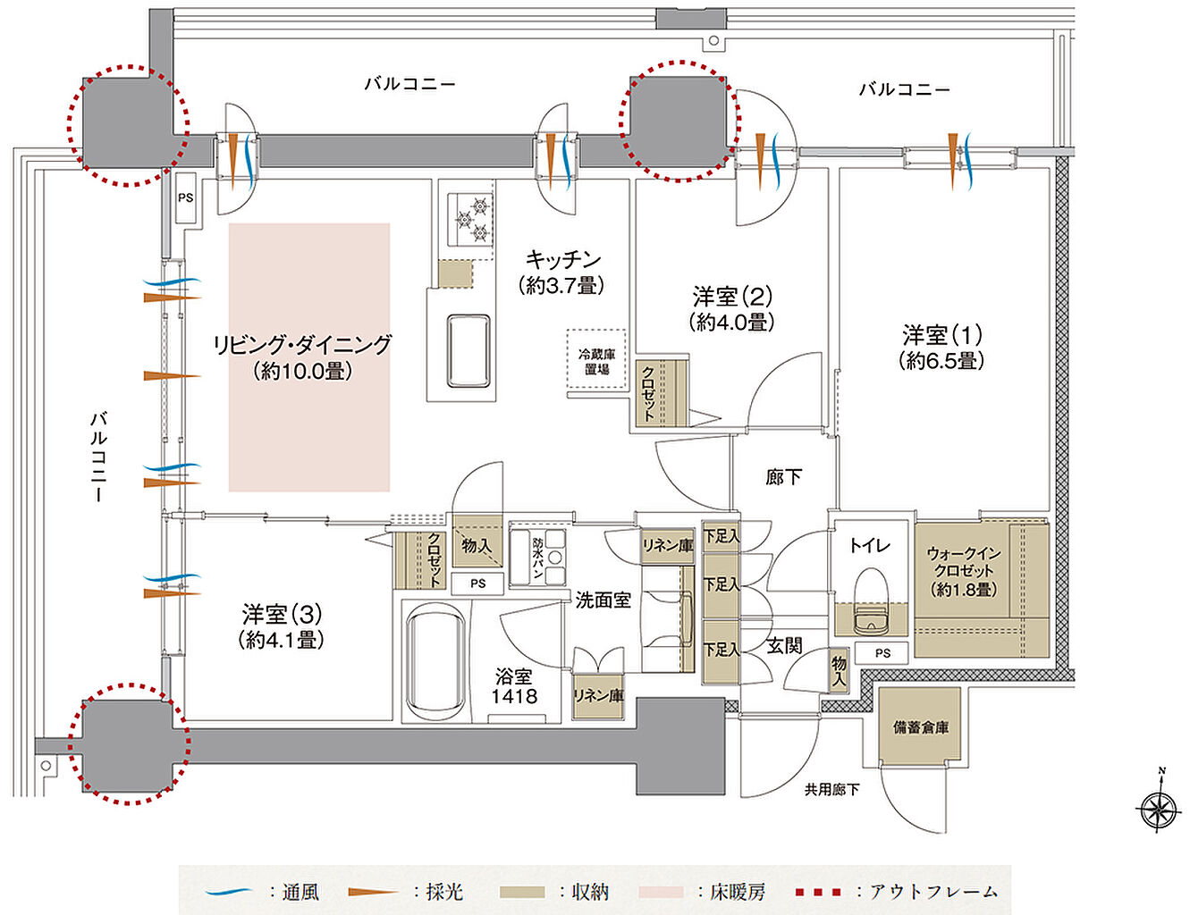 ブランシエラ札幌発寒 間取り C
