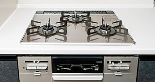 ポレスター吹上 3口ガラストップコンロ