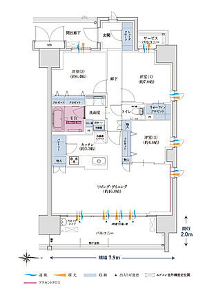 ポレスター吹上 間取り D【MENU PLAN】