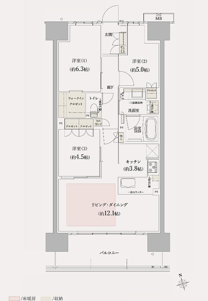 メイツ岐阜 間取り C