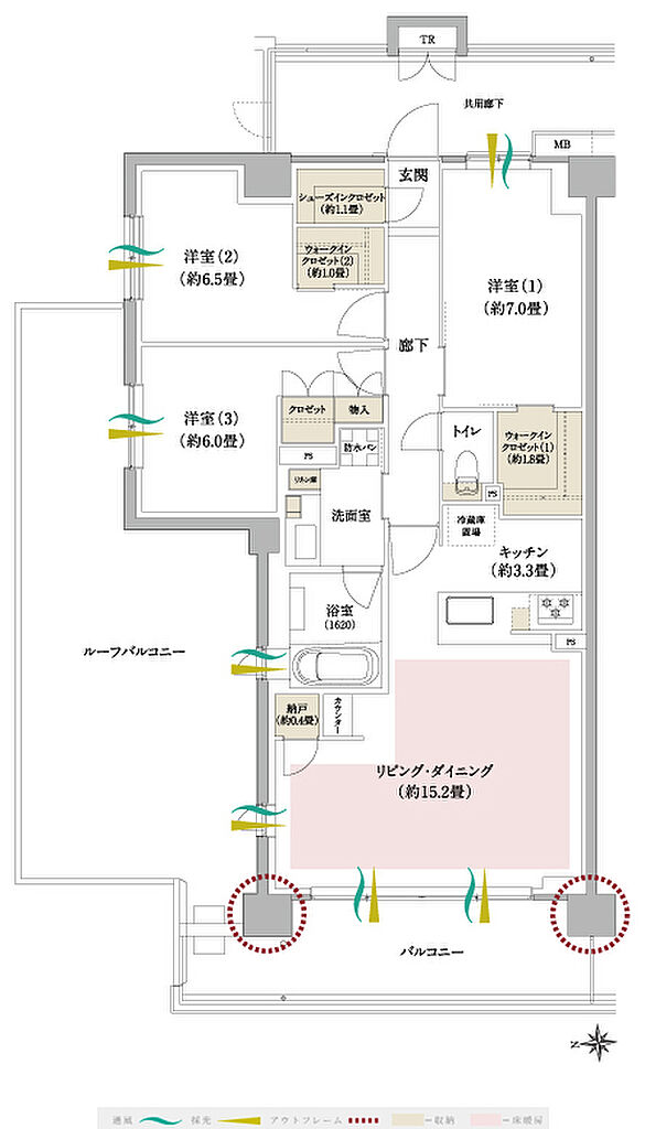 ブランシエラ武蔵中原 間取り Mr