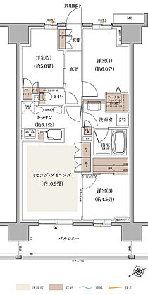 グレーシア海老名かしわ台 間取り E