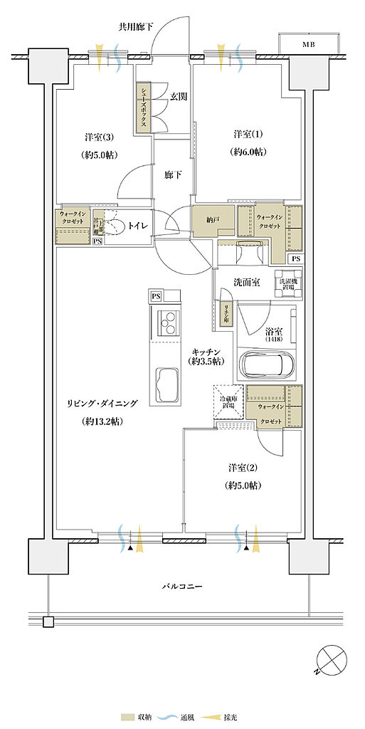 シエリアシティ横浜東戸塚 間取り D5