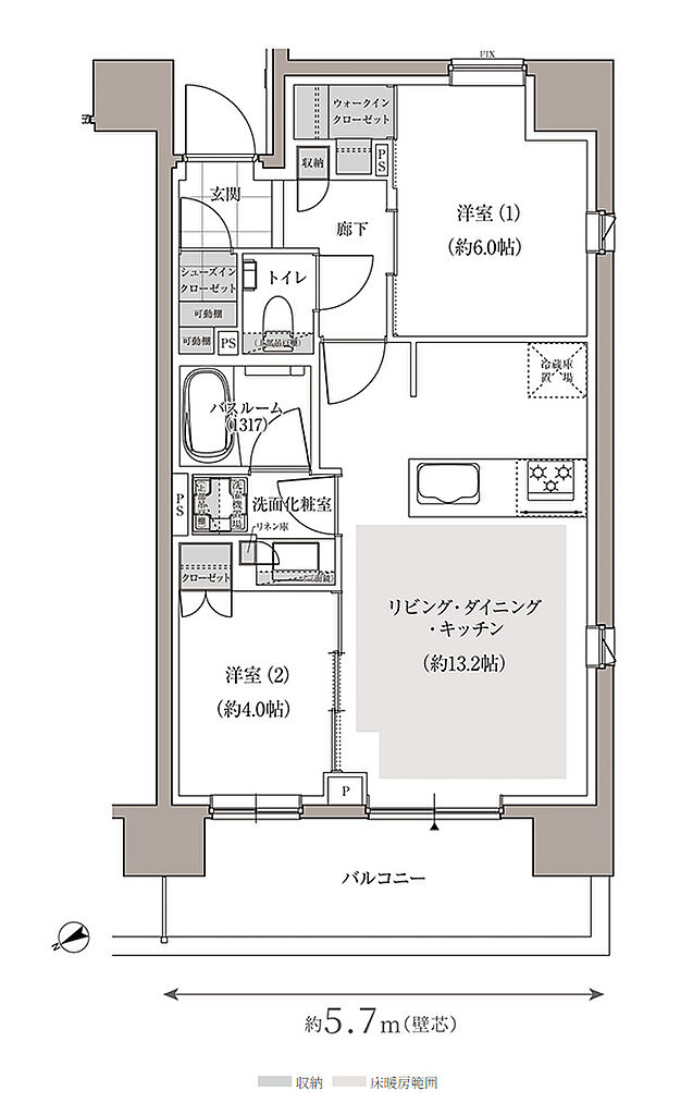 アトラス上野根岸 間取り A