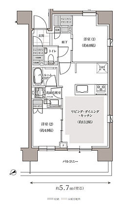 アトラス上野根岸 間取り A