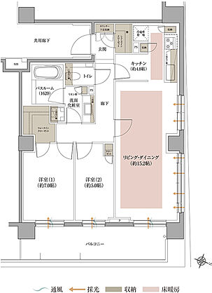 アトラス芦屋 間取り A