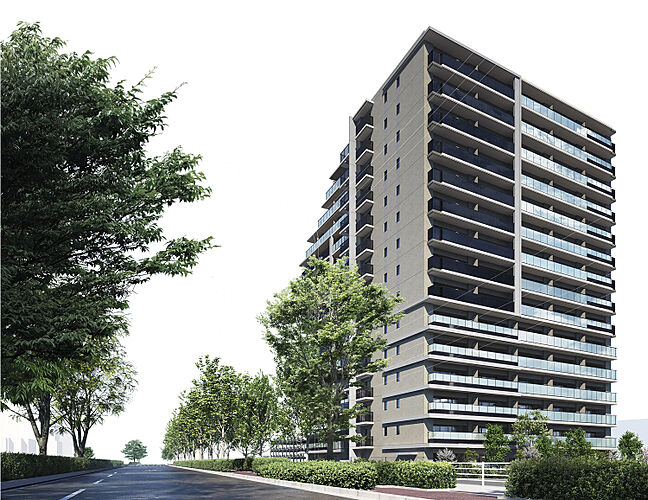 ウエリス仙台長町南 外観完成予想CG