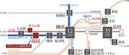 ブランシエラ横浜蒔田 アクセス図