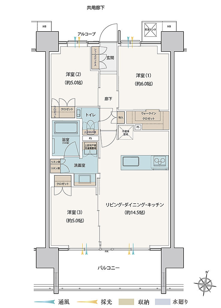 シエリア深川木場 間取り J