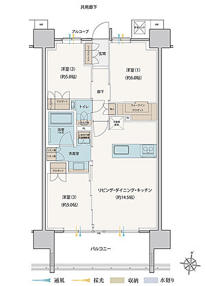 シエリア深川木場 間取り J