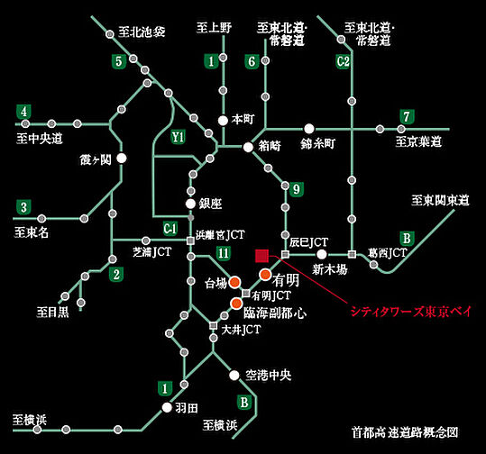 シティタワーズ東京ベイ アクセス図