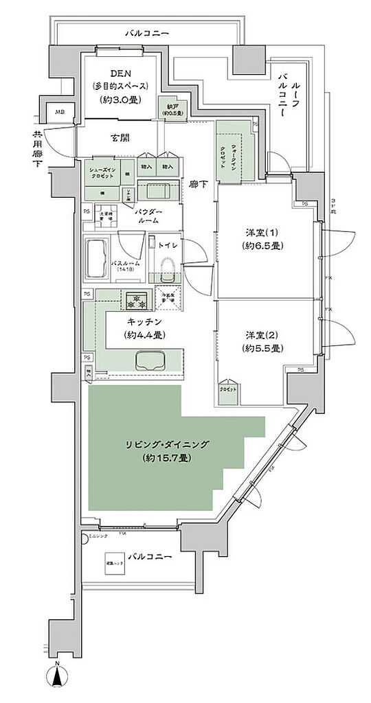 シティテラス文京小石川 間取り A-Mr