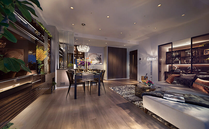 シティタワー天王寺 リビング・ダイニング（55Bタイプ　メニュープラン）