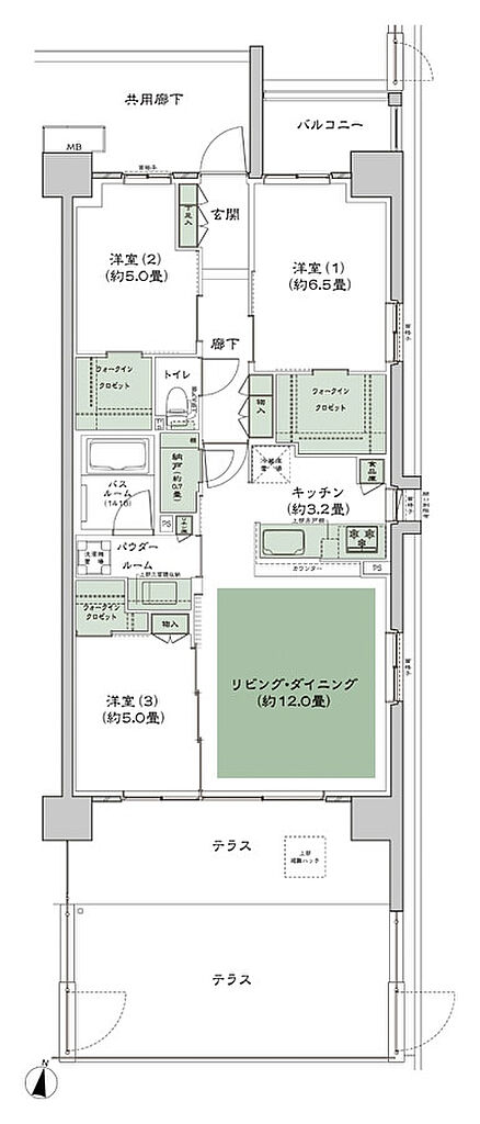シティテラス湘南平塚 間取り D-Ct