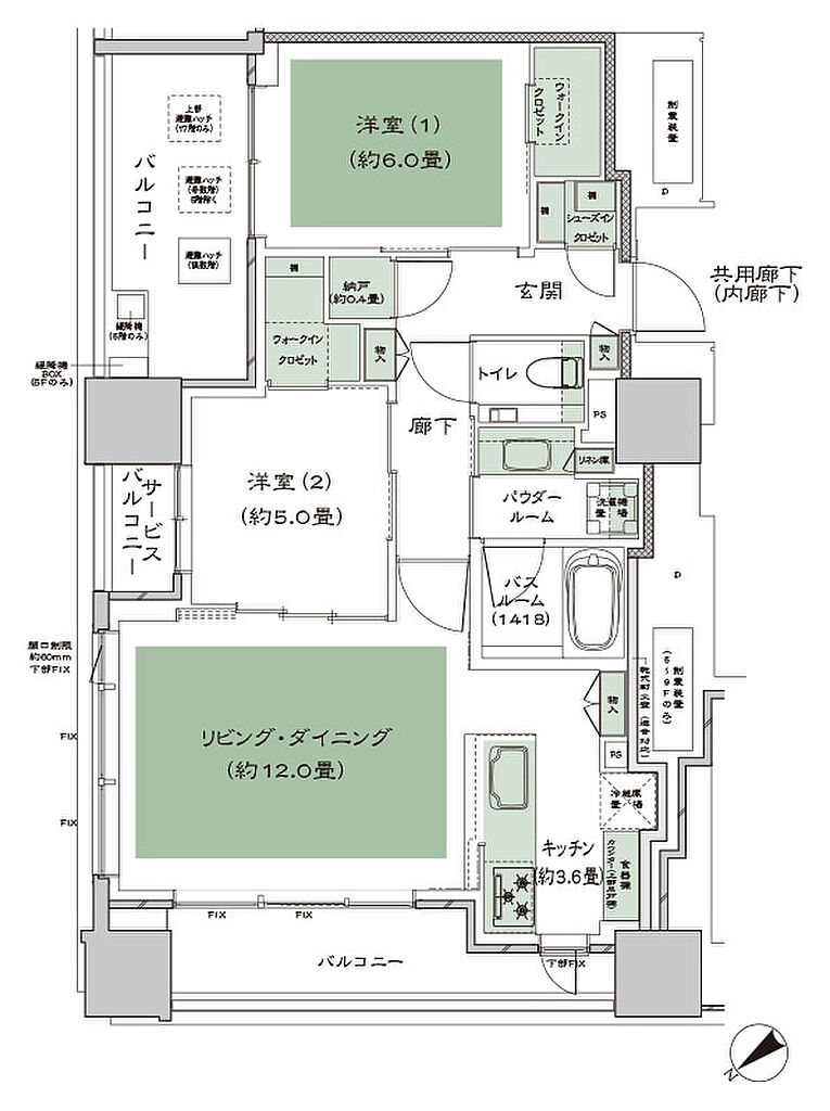 シティタワー虎ノ門 間取り J-標準