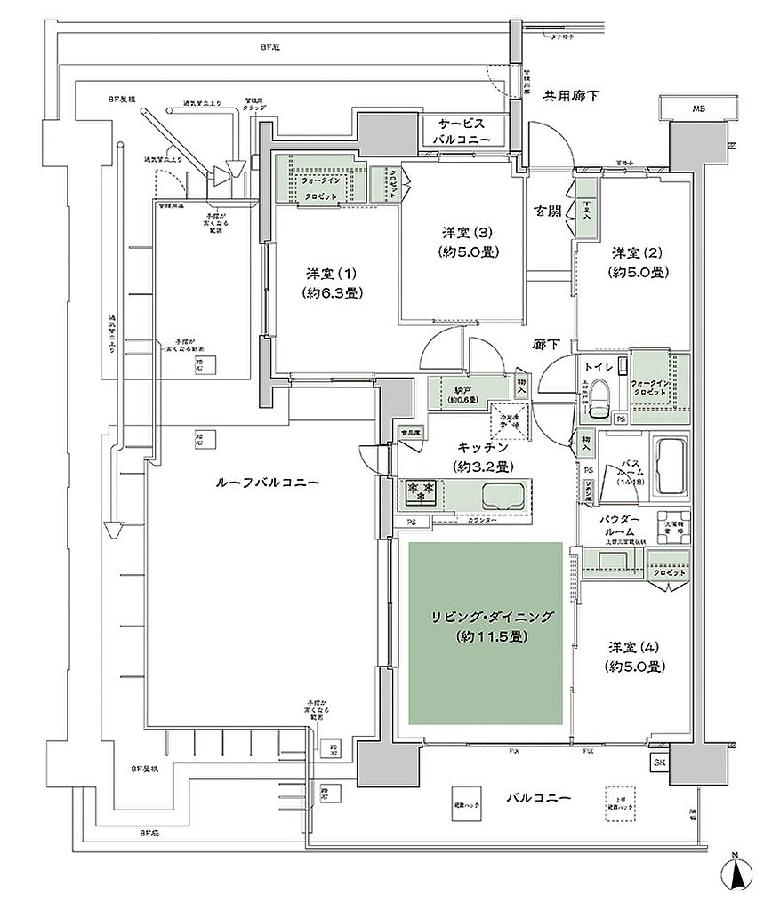 シティハウス平井 間取り B-Dr