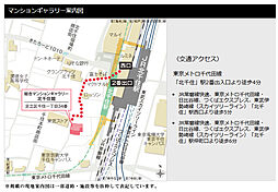 シティタワー千住大橋 モデルルーム案内図