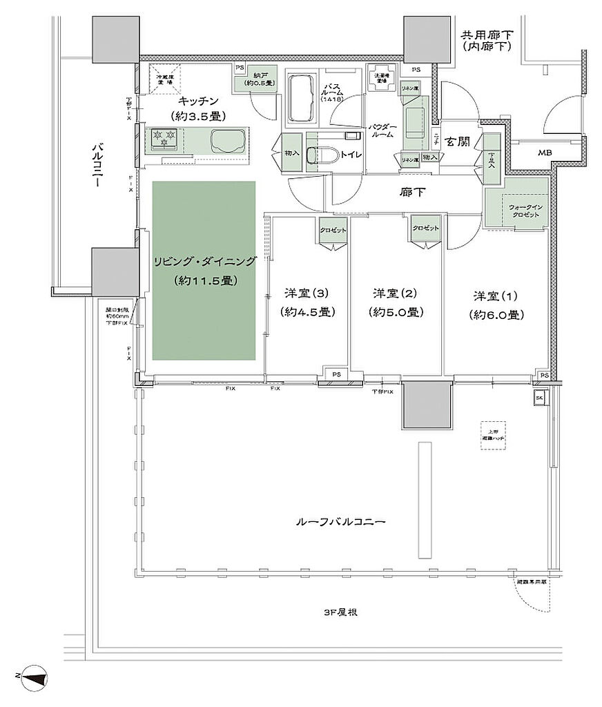 シティタワーズ板橋大山サウスタワー 間取り S-Mr