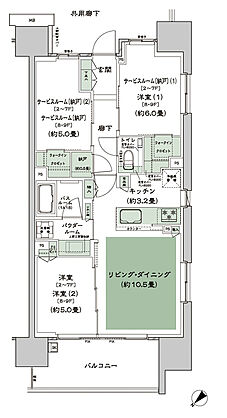 シティテラス赤羽THE EAST 間取り A-Ca