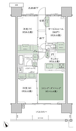 シティテラス南砂 間取り A9