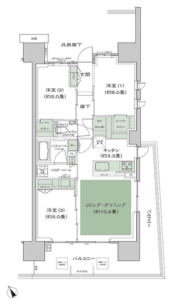 シティテラス南砂 間取り A11