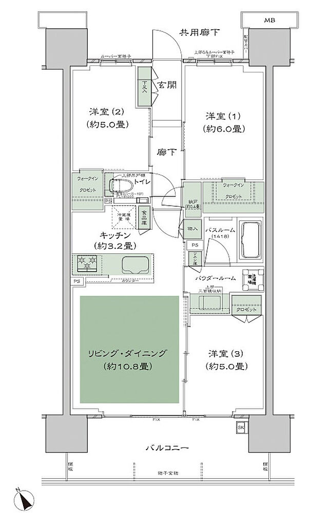 シティテラス南砂 間取り A2