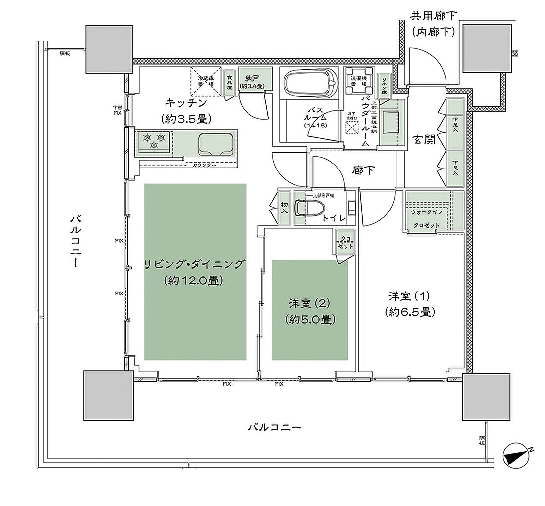 グランドシティタワー池袋 間取り S-60B-標準