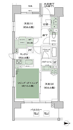 ザ・四条烏丸レジデンス 間取り B2