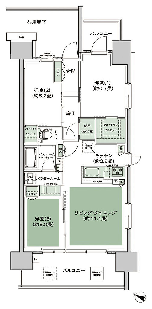 シティテラス中央林間 間取り D