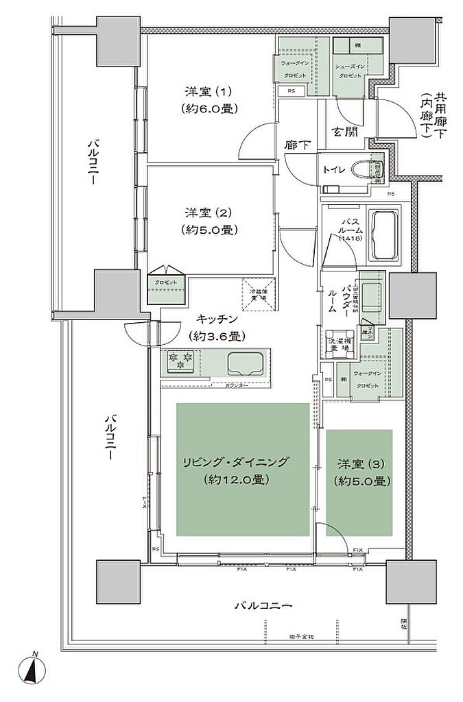 シティタワー札幌ザ・レジデンス 間取り C