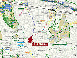 シティテラス桜上水 現地案内図