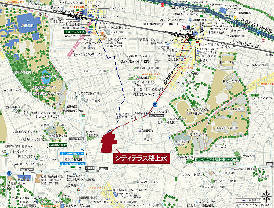 シティテラス桜上水：案内図