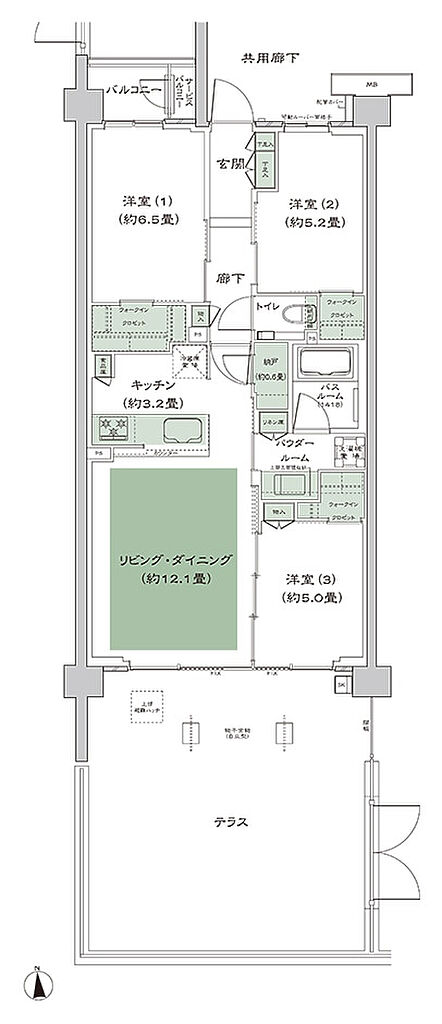シティテラス桜上水 間取り C-Ct-3