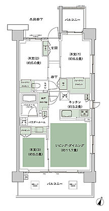 シティテラス登戸 間取り F