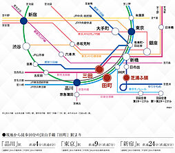 シティタワー東京田町 アクセス図