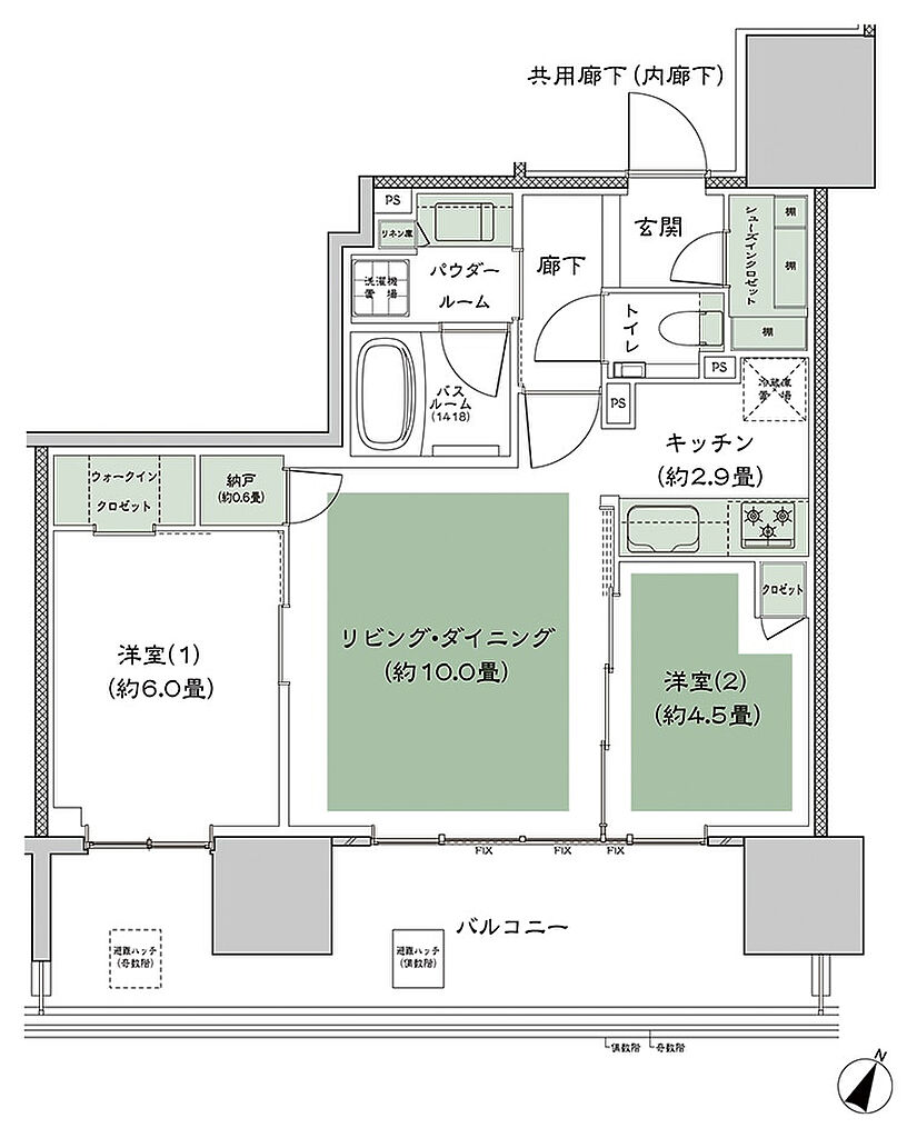 シティタワー錦糸公園 間取り D'