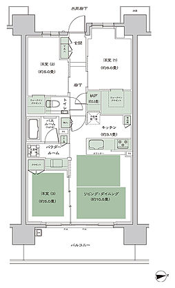 シティハウス天王寺堀越町 間取り C1-3