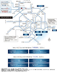 W CITY TOWERS アクセス図