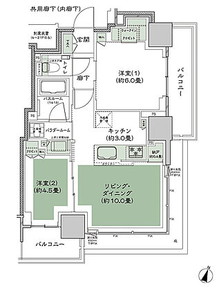 W CITY TOWERS 間取り WH-2